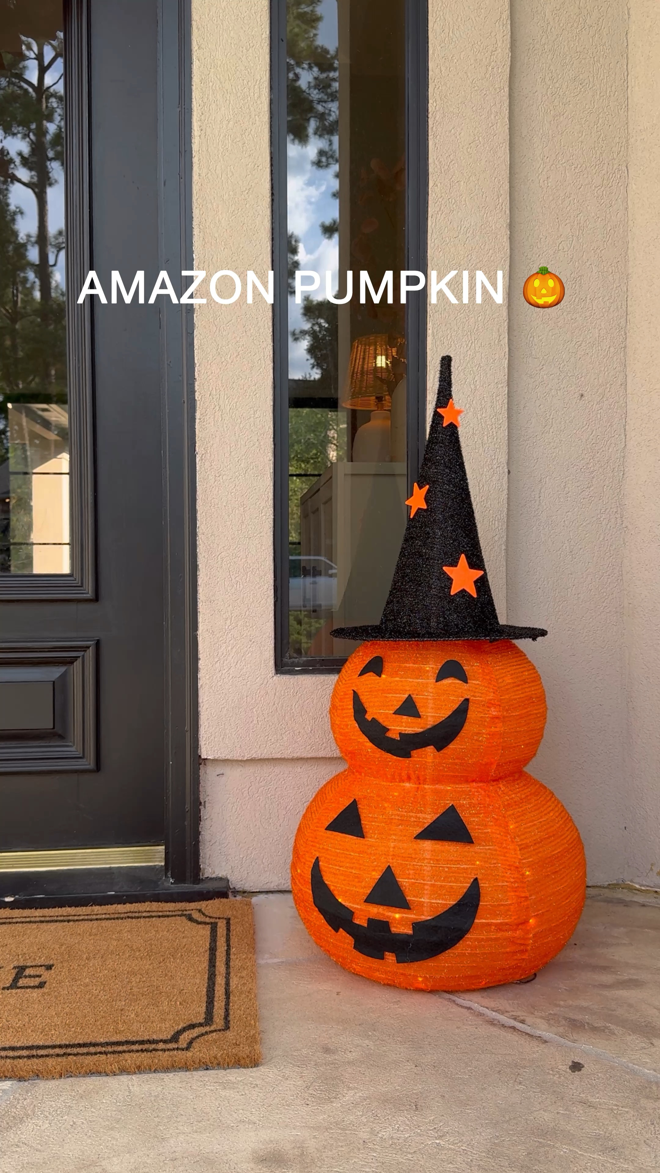 Halloween decor under $30! 

Light up, battery operated with a 6 hour timer collapsible pumpkin stack.  So cute! Easily store for next year.

#amazon #halloween #halloween2024 

#LTKFindsUnder50 #LTKVideo