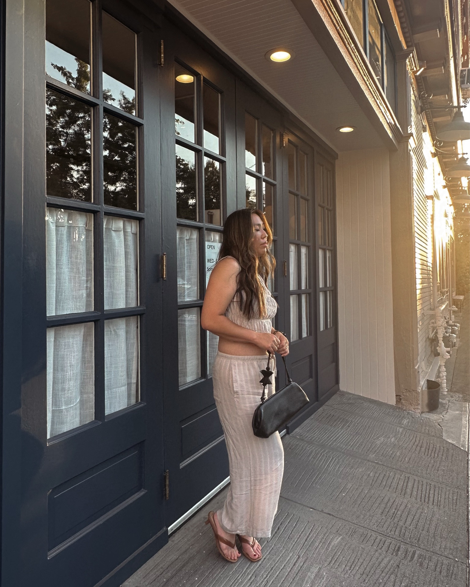 summer sets & French countryside daydreams. ✨ @mareeportland is an absolute dream come true, bringing coastal French, Spanish, and Basque magic right in our own neighborhood. And I mean... hello, gorgeous @taylorshellfish. 🦪🥂
@Splendid 
### summer style, minimal style, outfit inspo, elevated casual, monochrome outfits, new restaurant Portland

#LTKootd #LTKfoodie #LTKMidsize