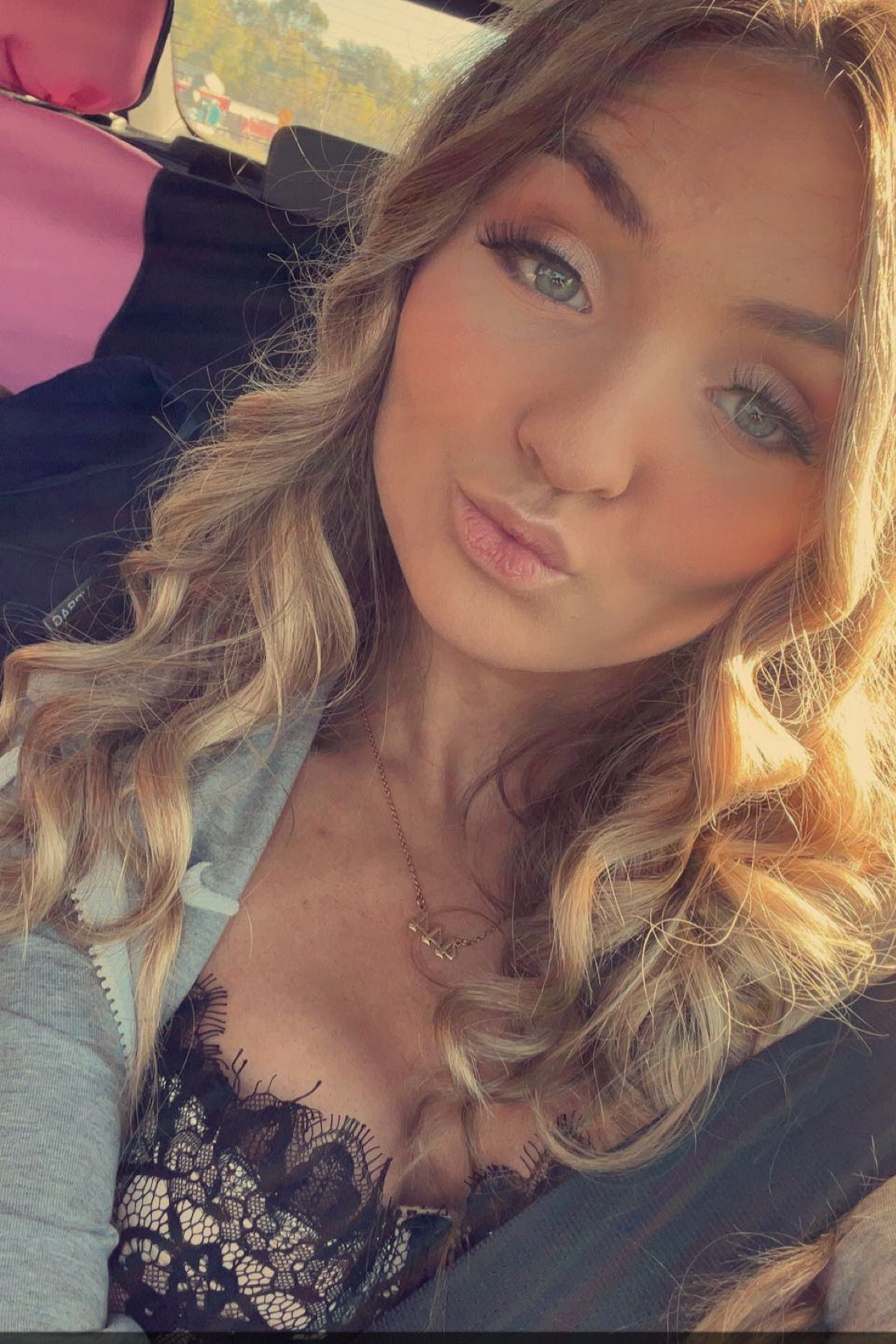 Cute lace top and necklace for my concert look!

#LTKunder50 #LTKSeasonal #LTKfit