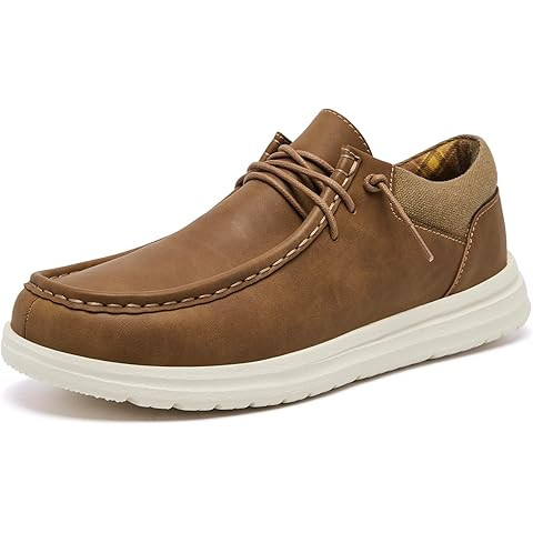 HEYDUDE Men's Paul | Men’s Shoes | Men's Lace Up Loafers | Comfortable & Light-Weight | Amazon (US)