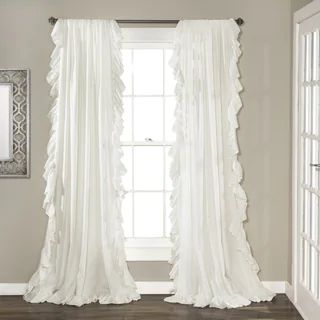 The Gray Barn Gila Curtain Panel Pair - 95 Inches - White - 54X95 | Bed Bath & Beyond