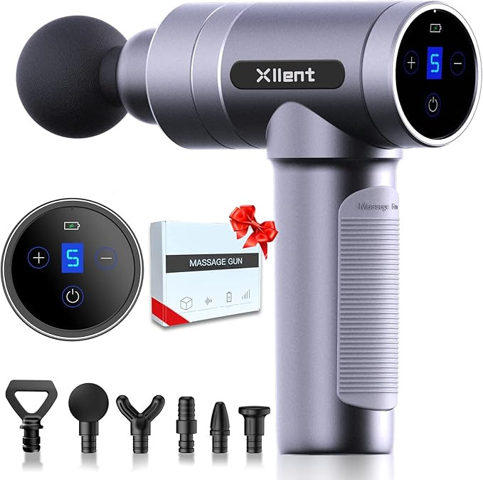 XLLENT Massage Gun Back Massager-Muscle Massage Gun Deep Tissue Tools for Athletes Pain Relief, H... | Amazon (US)
