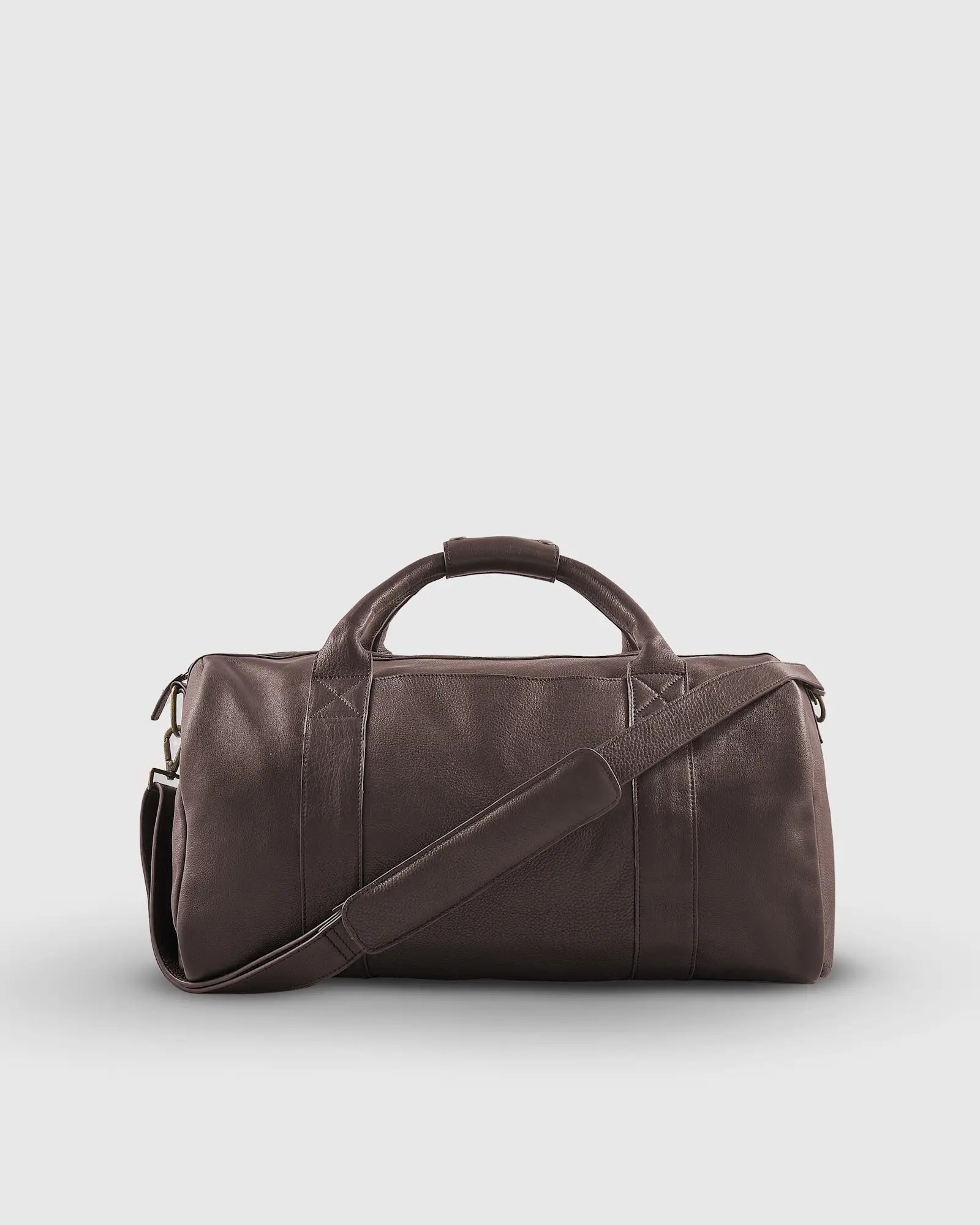 Nappa Leather Duffle Bag in Dark Brown | Quince