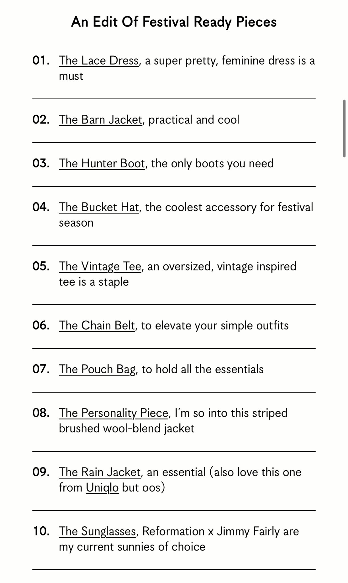 the Festival Ready Edit 

#LTKstyletip #LTKfestival #LTKeurope