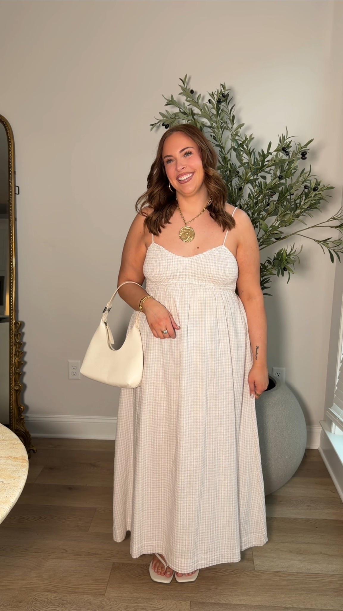 Wearing an xl! 

#LTKMidsize #LTKPlusSize #LTKSpringSale