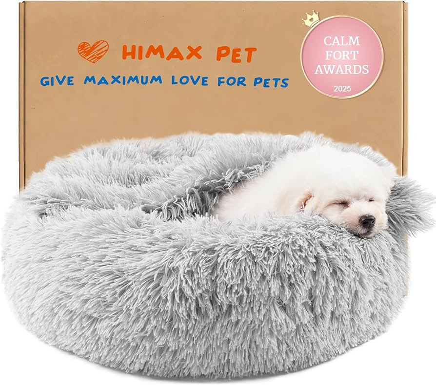 Himax Dog Beds for Small Dogs, Donut Dogs Bed with Blanket Attached, Calming Dog Bed Washable (20... | Amazon (US)