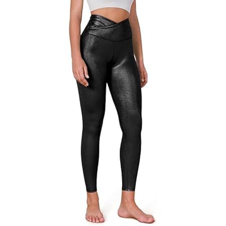 CRZ YOGA Butterluxe Matte Faux Leather Leggings for Women 25''/28'' - High Waisted Stretch Ankle Lea | Amazon (US)