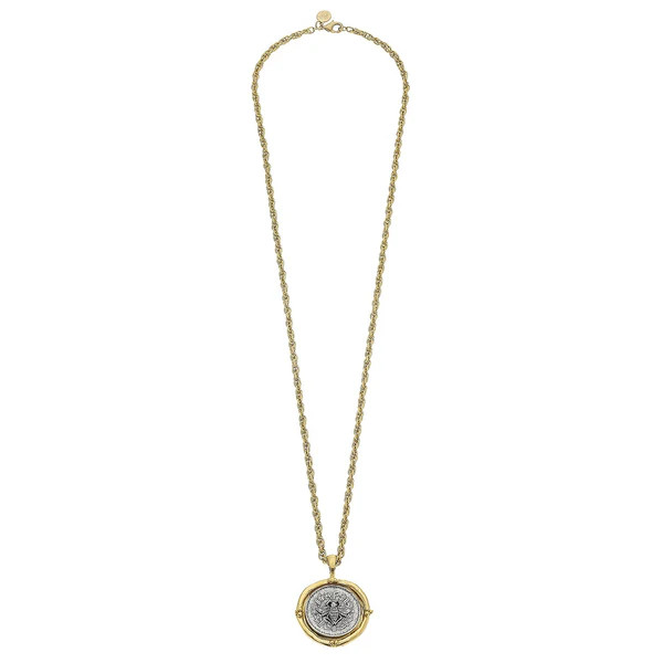 Long Coin Pendant Necklace | Susan Shaw