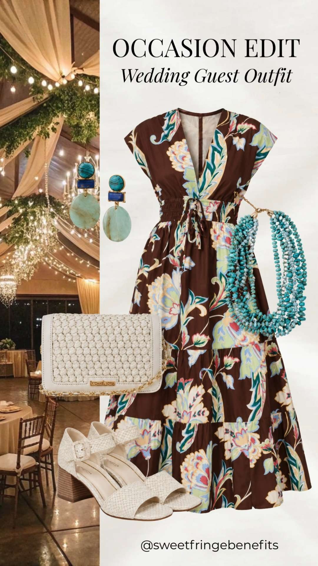 Headed to a summer wedding? 💐 This gorgeous floral dress is one of those pieces that’s comfortable, flattering, and perfect for celebrating in style. I paired it with neutral accessories and turquoise accents for a fresh pop of color that’s beautiful for outdoor weddings, showers, or any special occasion. I’m wearing a medium in the dress.

💡 LTK MADE EASY

❤️ Heart = Support my posts
🔖 Save = Get sale & restock alerts
📋 Lists = Keep favorites organized
📲 Share = Send to yourself for later
💬 Comment = Ask me anything 

 #LTKootd #LTKSeasonal #LTKOver40