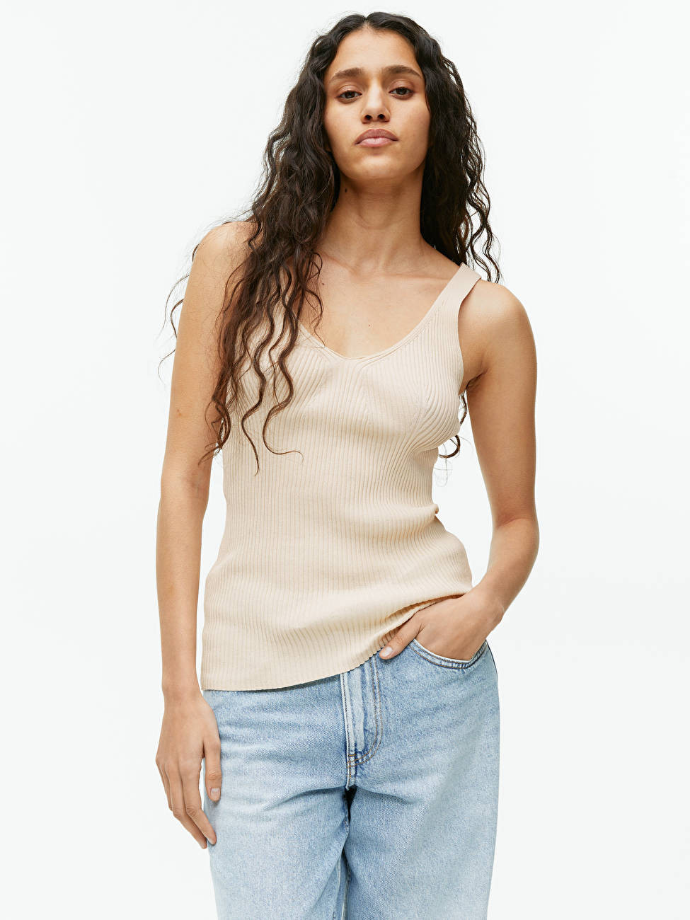 Rib-Knit Tank Top | ARKET (US&UK)