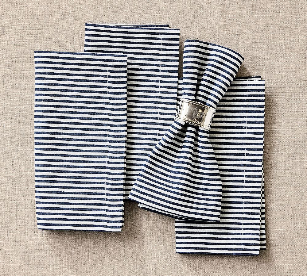 Brandon Maxwell Ludlow Napkins - Set of 4 | Pottery Barn (US)