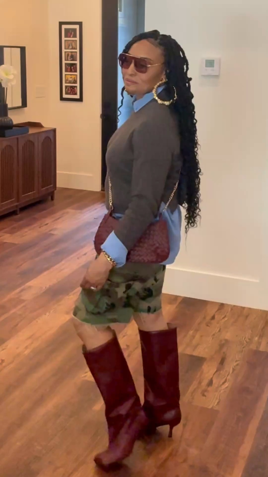 Elevating camo with structure, statement boots, and intentional accessories.

Same outfit styled two different ways with two different bags.

Linked pieces to recreate the look.
#FashionOver40
#StreetStyleWomen
#StyleConfidence


#LTKootd #LTKgrwm #LTKSpringSale