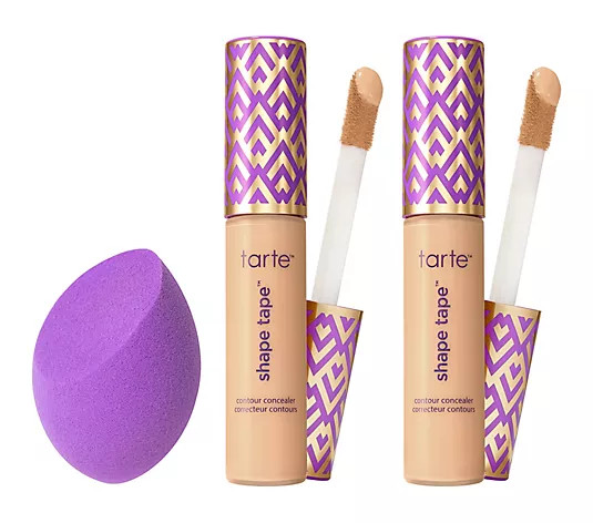 Make Your Selection: tarte Shape Tape Concealer Duo with Sponge | QVC
