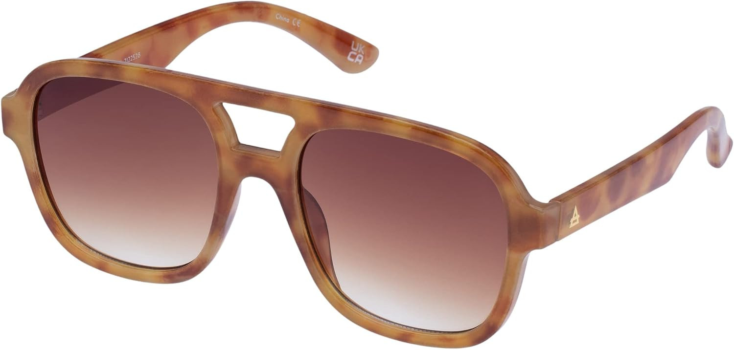 AIRE Whirlpool Sunglasses - Vintage Tort, Aviator, Unisex, 70s Hollywood Style | Amazon (US)