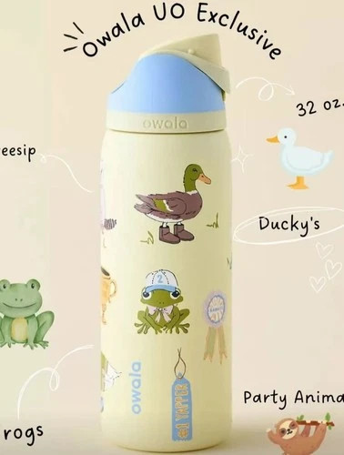 Owala 32oz FreeSip Water Bottle – UO Exclusive “Party Animals” | eBay | eBay US
