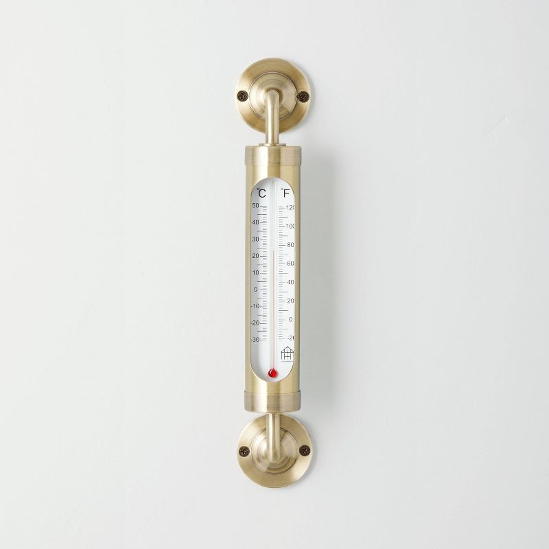 Brass Outdoor Weather Thermometer - Hearth & Hand™ with Magnolia | Target