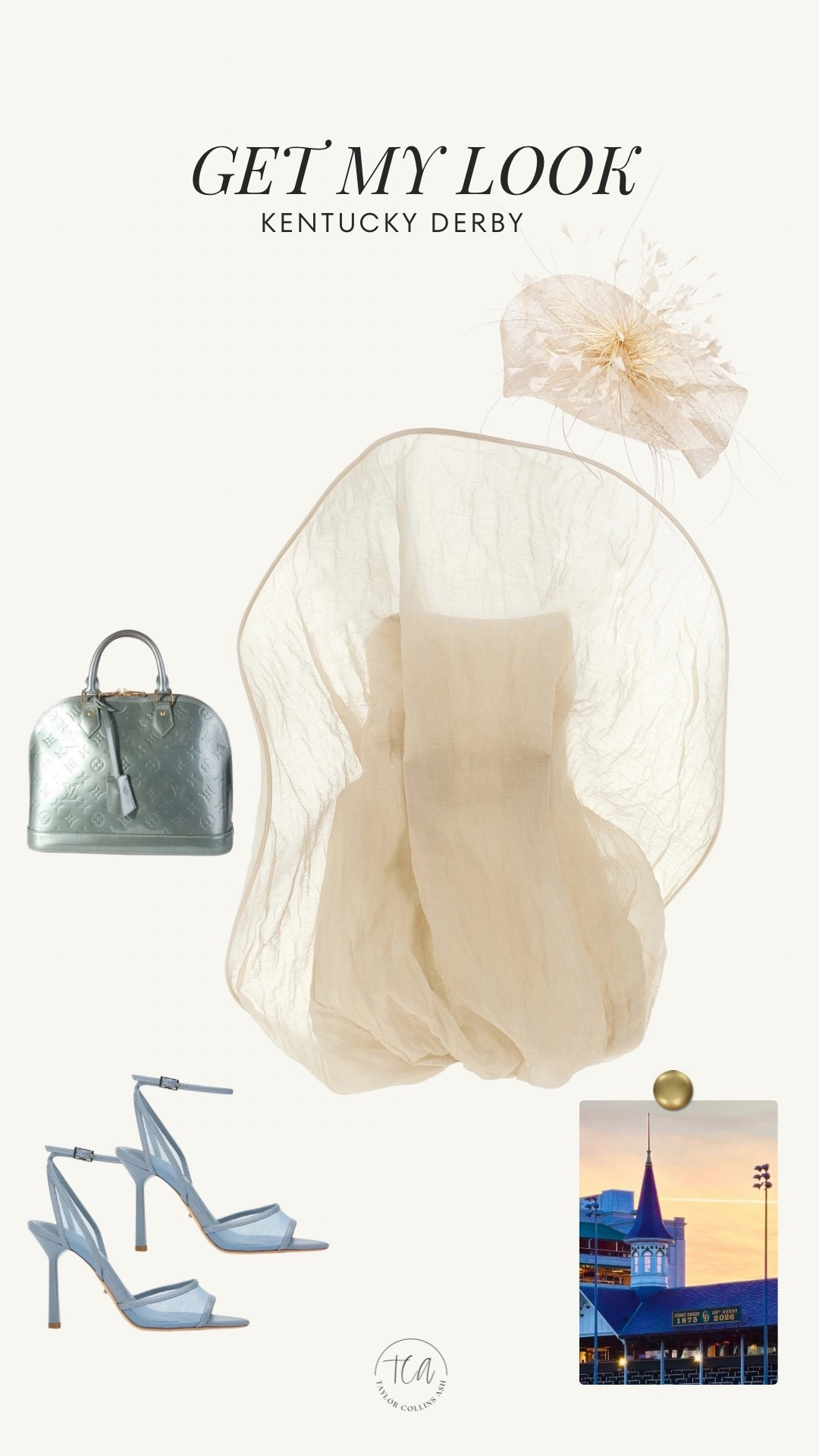What I wore to the Kentucky derby, Kentucky oaks. Dress by Magda Butrym, Fascinator by The Hat Girls 

#LTKWedding #LTKgrwm #LTKootd