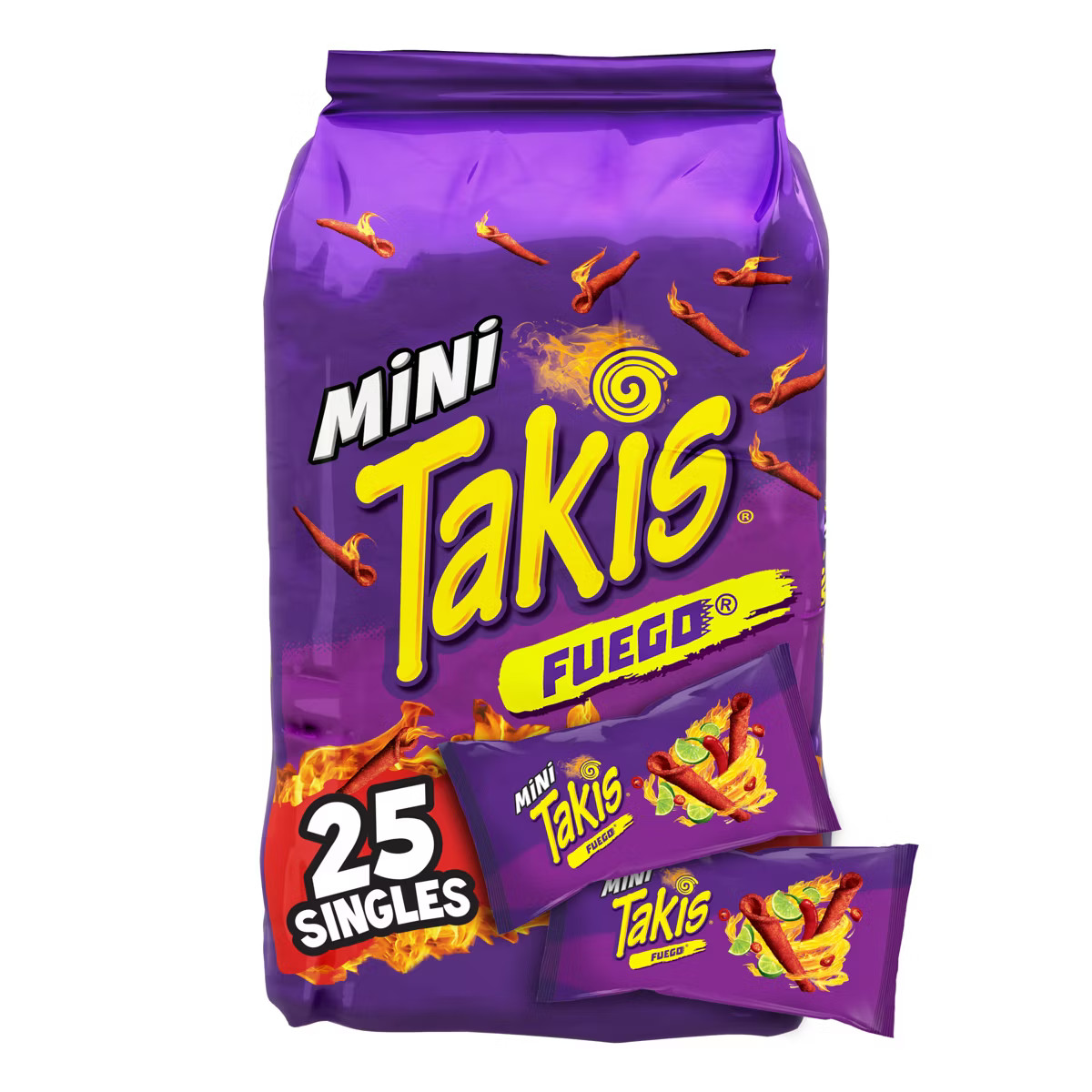 Takis Rolled Mini Fuego Tortilla Chips - 30.75oz/25ct | Target