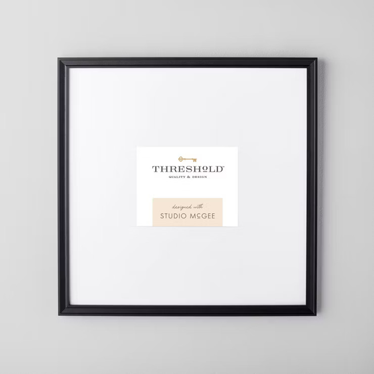 21.49" x 21.49" Matted to 5" x 7" Gallery Single Image Frame Black - Threshold™ designed with S... | Target