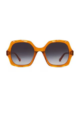 Chloe Square Sunglasses in Orange from Revolve.com | Revolve Clothing (Global)