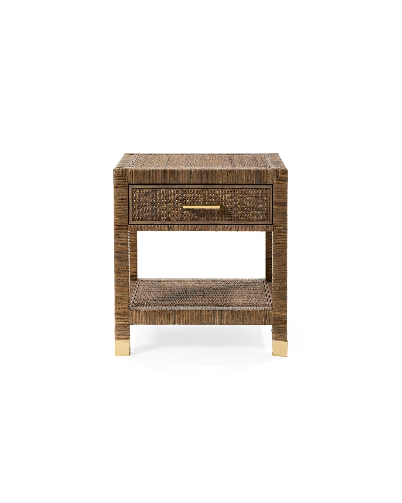 Balboa Rattan 1-Drawer Nightstand – Sepia | Serena & Lily | Serena and Lily