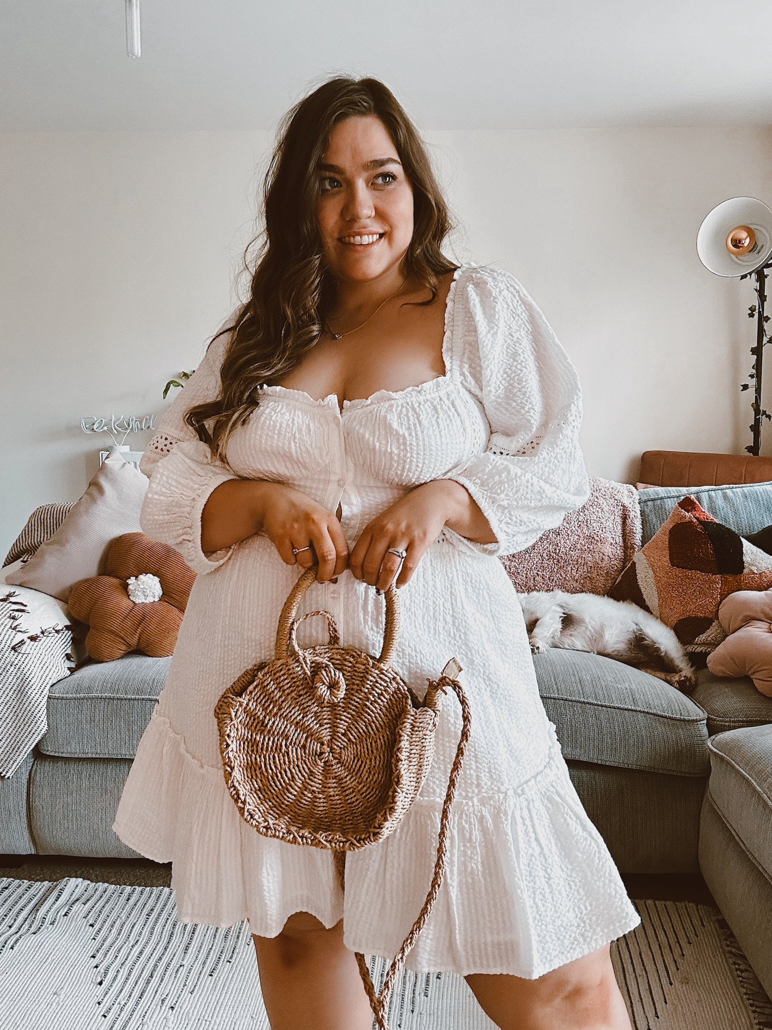 White dresses with a tan just hit different! 👏🏻🙌🏻 I’m so excited to get all my woven bags out this year! Especially this cute crossbody! 🫶🏼
.
.
#midsize #midsizefashion #midsizestyle #midsizegal #newlook #summerfashion #summerstyle #summeroutfitinspo 

#LTKuk #LTKsummer #LTKmidsize