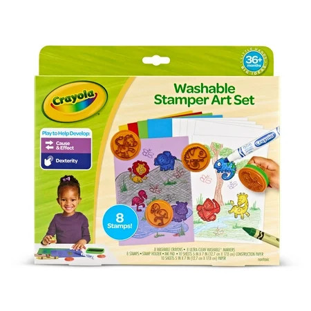 Crayola My First Stamper Art Kit, Washable Markers, Arts & Crafts for Kids, Holiday & Christmas Gifts for Toddlers Ages 3 & Up | Walmart (US)
