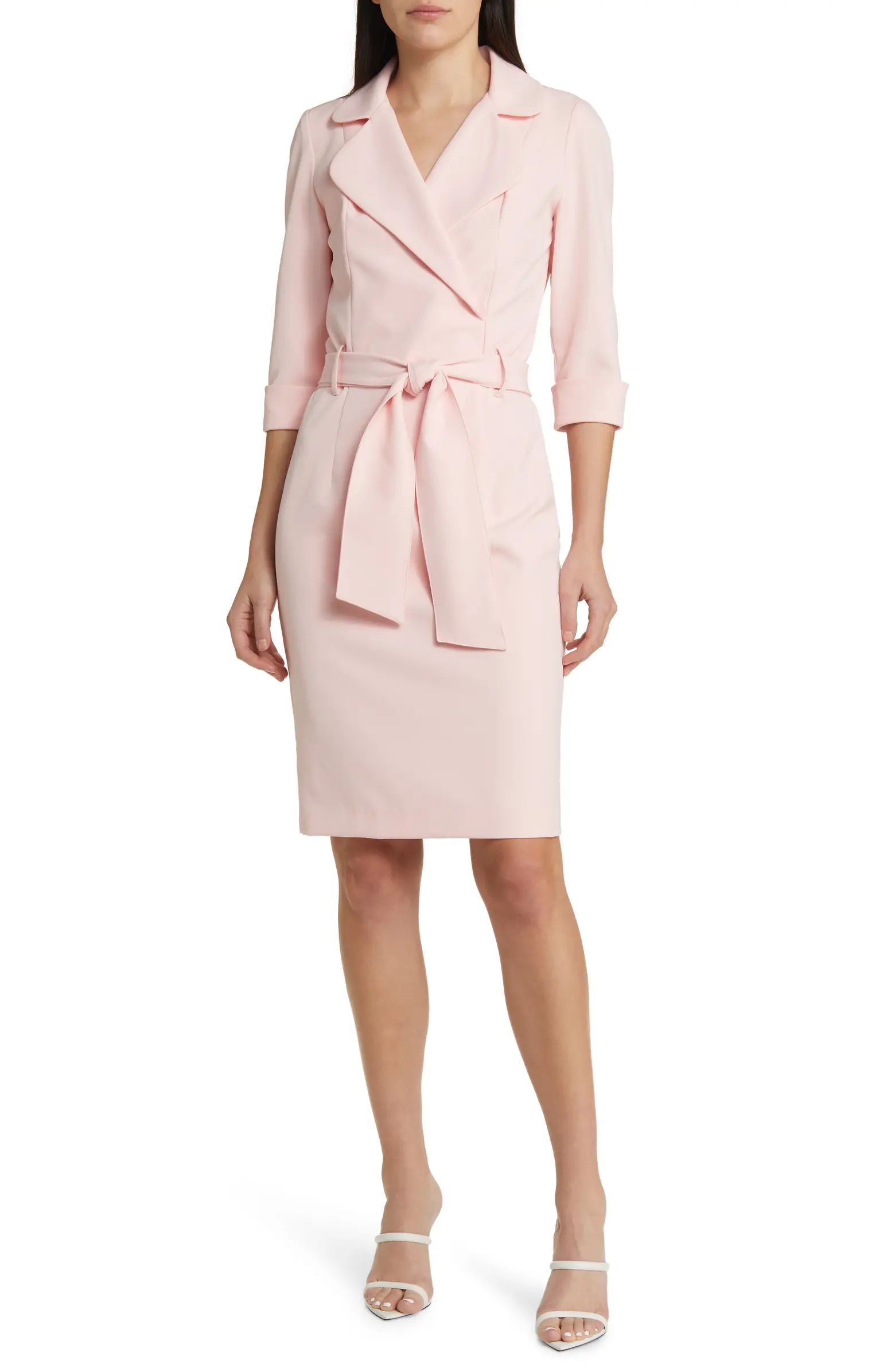 Lucinda Faux Wrap Coat Dress | Nordstrom