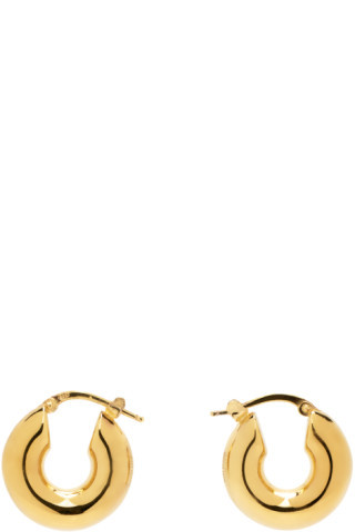 Jil Sander - Gold Hoop Earrings | SSENSE