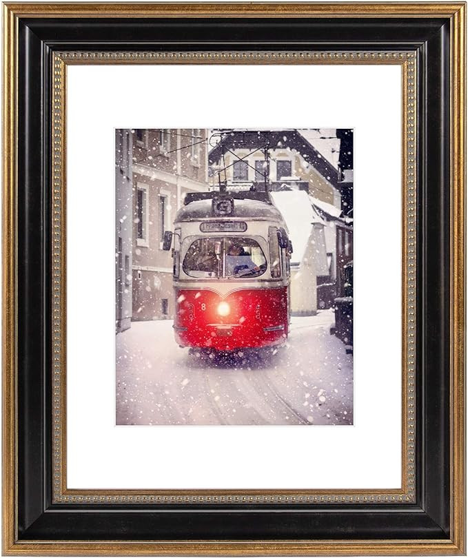 Space Art Deco, 11x14 Picture Frame with Mat for 8x10 Photo or Display 11x14 Poster/Photo/Print W... | Amazon (US)