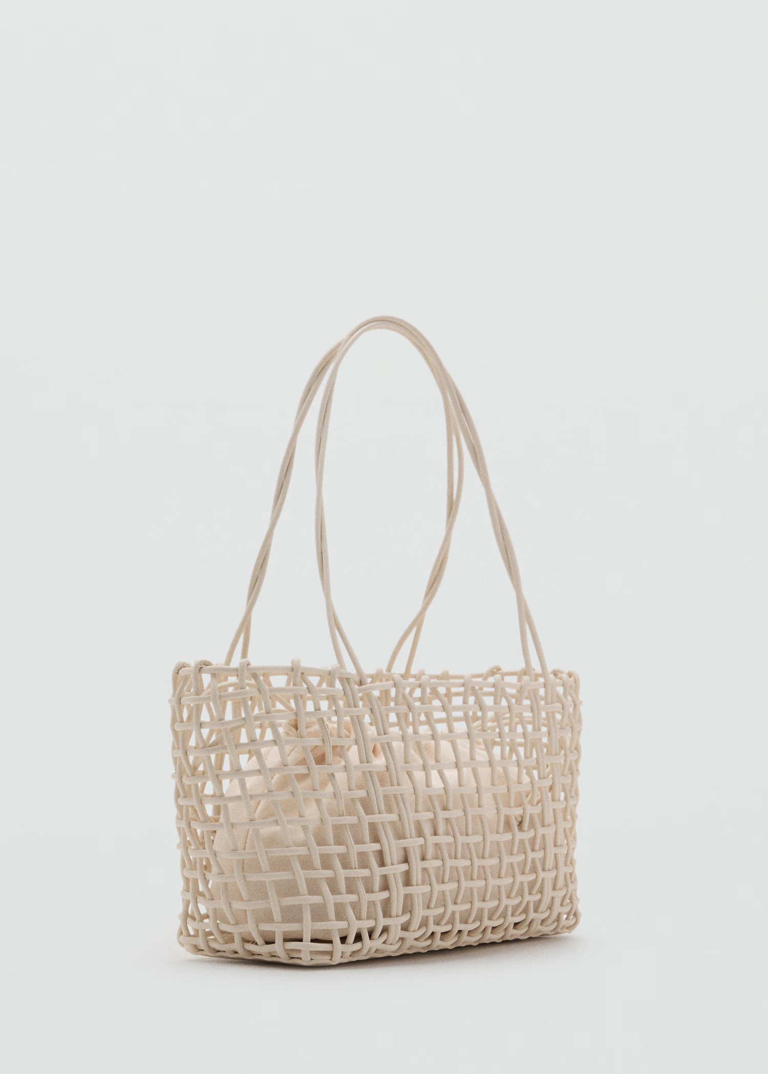 Braided shoulder bag - Women | MANGO United Kingdom | MANGO (UK)