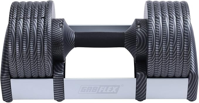 GR8FLEX Patents Pending Carbon Fiber Sports Tech Model Adjustable 55 LB Dumbbell (Single) Select ... | Amazon (US)