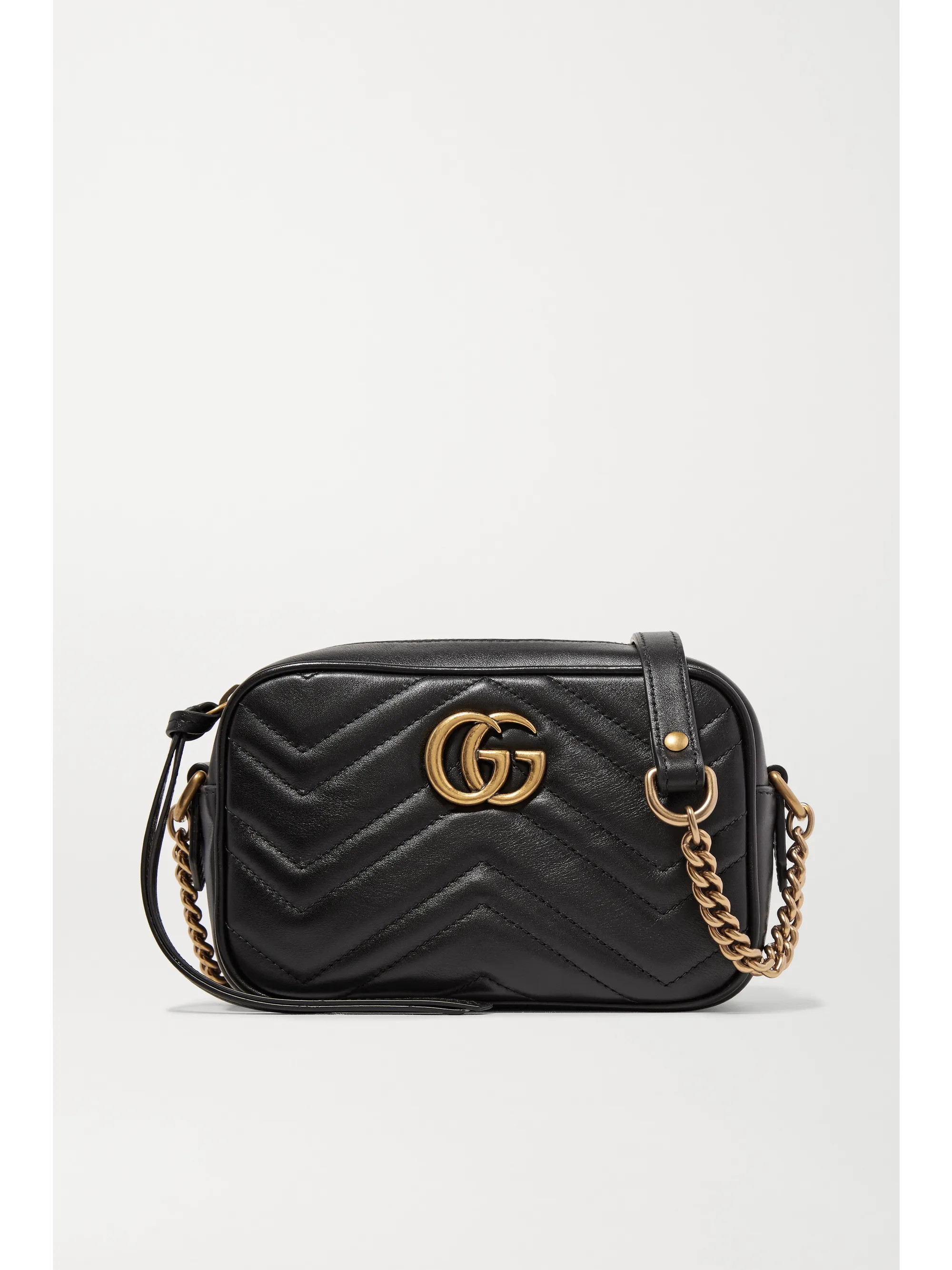 Black GG Marmont Camera mini quilted leather shoulder bag | Gucci | NET-A-PORTER | NET-A-PORTER (UK & EU)