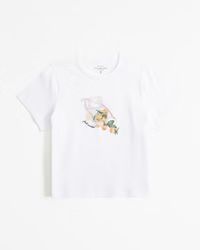 Women's Short-Sleeve Oranges Graphic Skimming Tee | Women's Tops | Abercrombie.com | Abercrombie & Fitch (US)