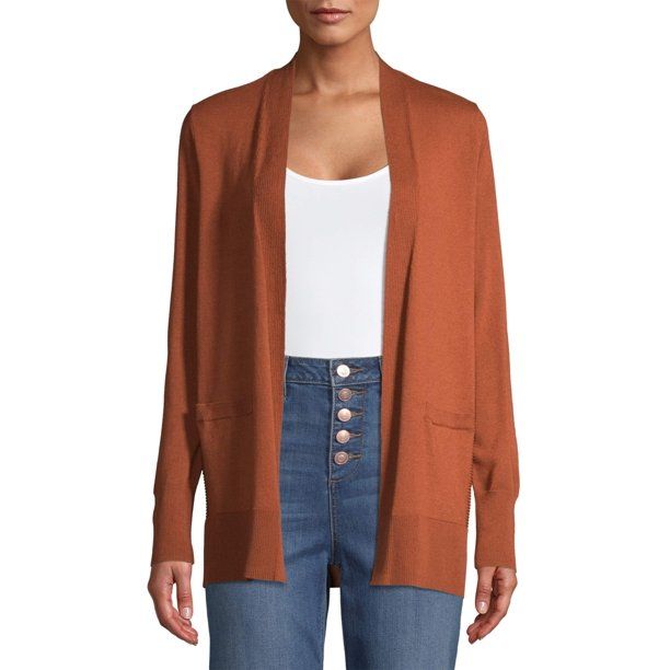 Time and Tru Women's Open Front Cardigan | Walmart (US)