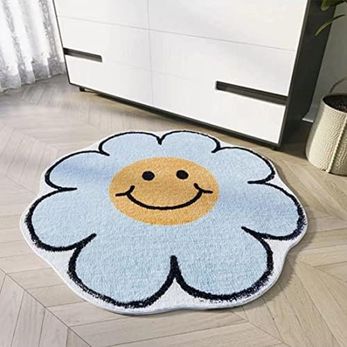 Sunflower Rug Smiley Face Rug Tapestry Cute Wall Decor Water Absorption Non Slip Carpet Super Soft M | Amazon (US)