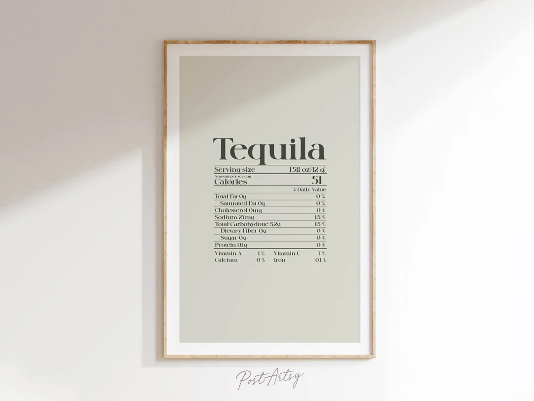 Tequila Wall Art Bar Lounge Decor Tequila Bar Print Bar Cart Poster Fun Kitchen Dining Decor Tequ... | Etsy (US)
