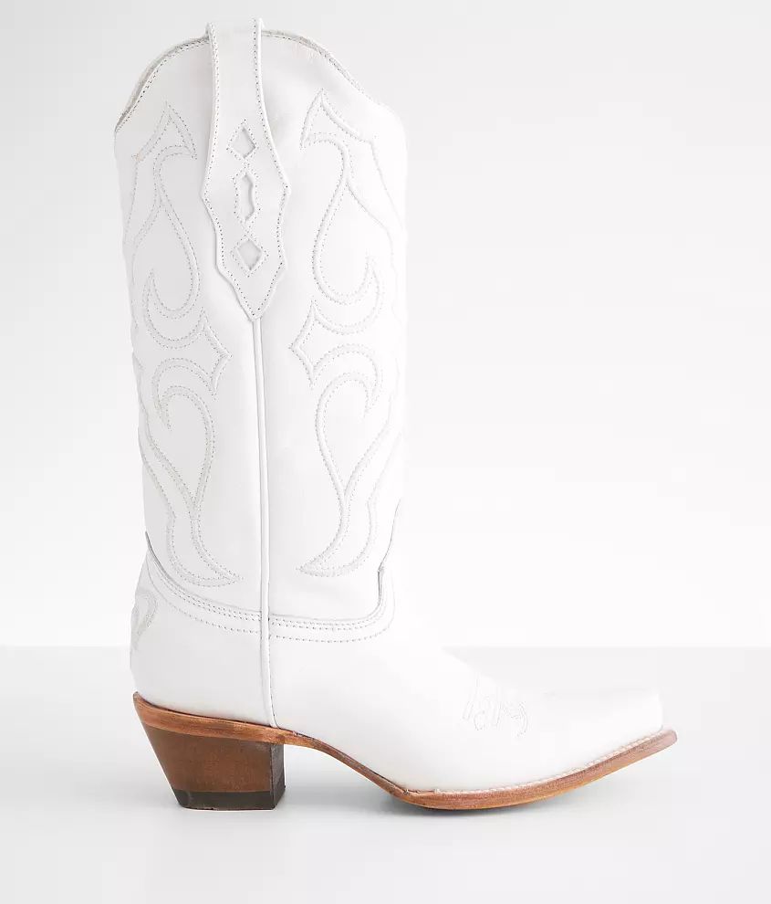 Embroidered Leather Western Boot | Buckle