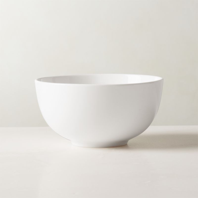 Contact Modern White Soup/Cereal Bowl + Reviews | CB2 | CB2