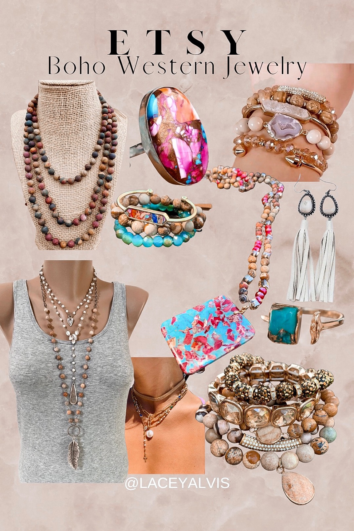 Etsy Boho Western jewelry finds | statement ring | long dangle earrings | layering necklaces | beaded necklaces | chunky bracelets 

#boho #western #bohowesternstyle #jewelry #turquoisejewelry  

#LTKunder50 #LTKsalealert #LTKstyletip