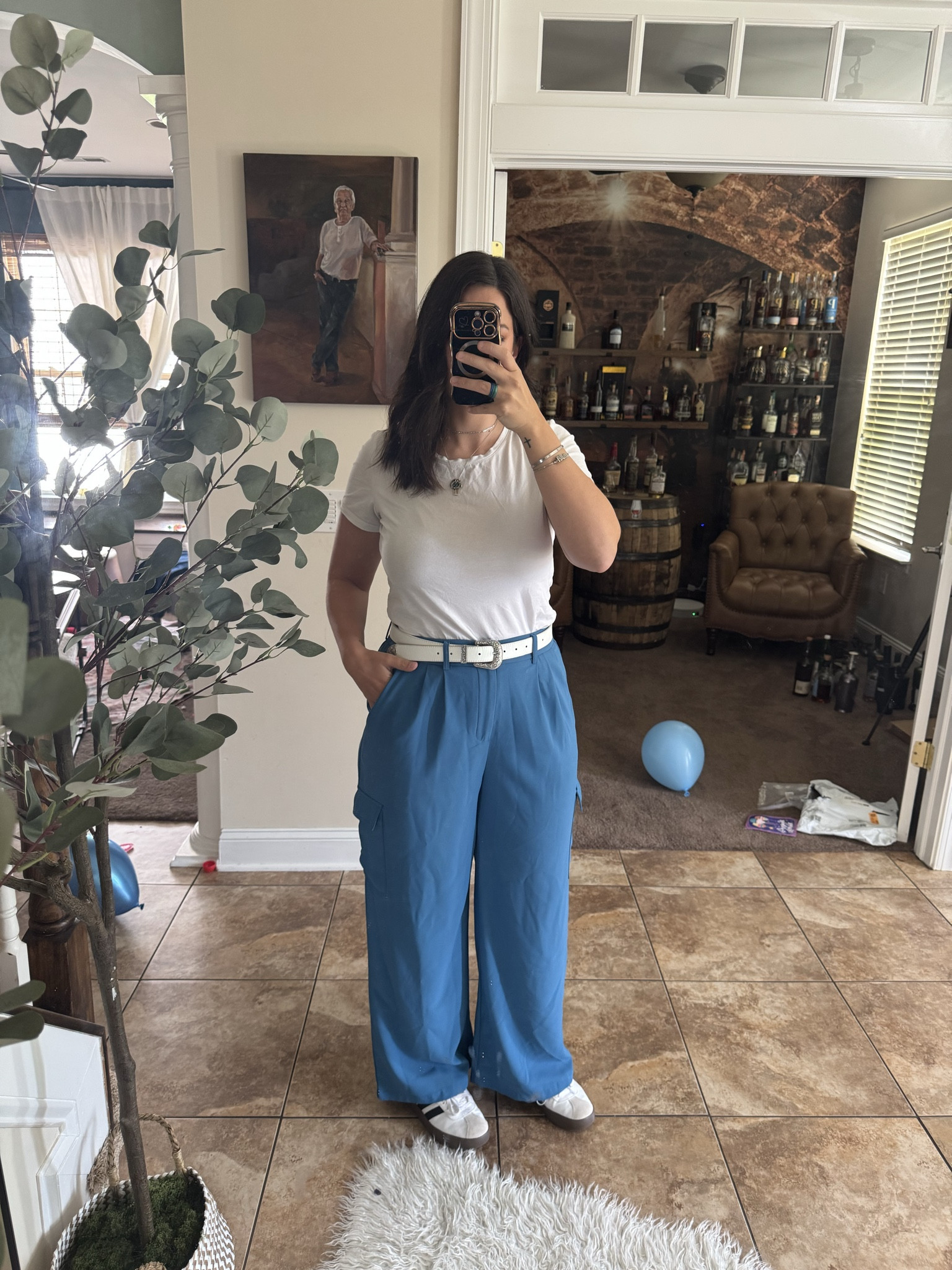Pop of blue for work! Yes please! I am wearing large in pants and medium in top.

#LTKootd #LTKdayinmylife #LTKWorkwear