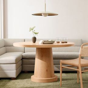 Wynn Round Pedestal Dining Table (48") | West Elm (US)