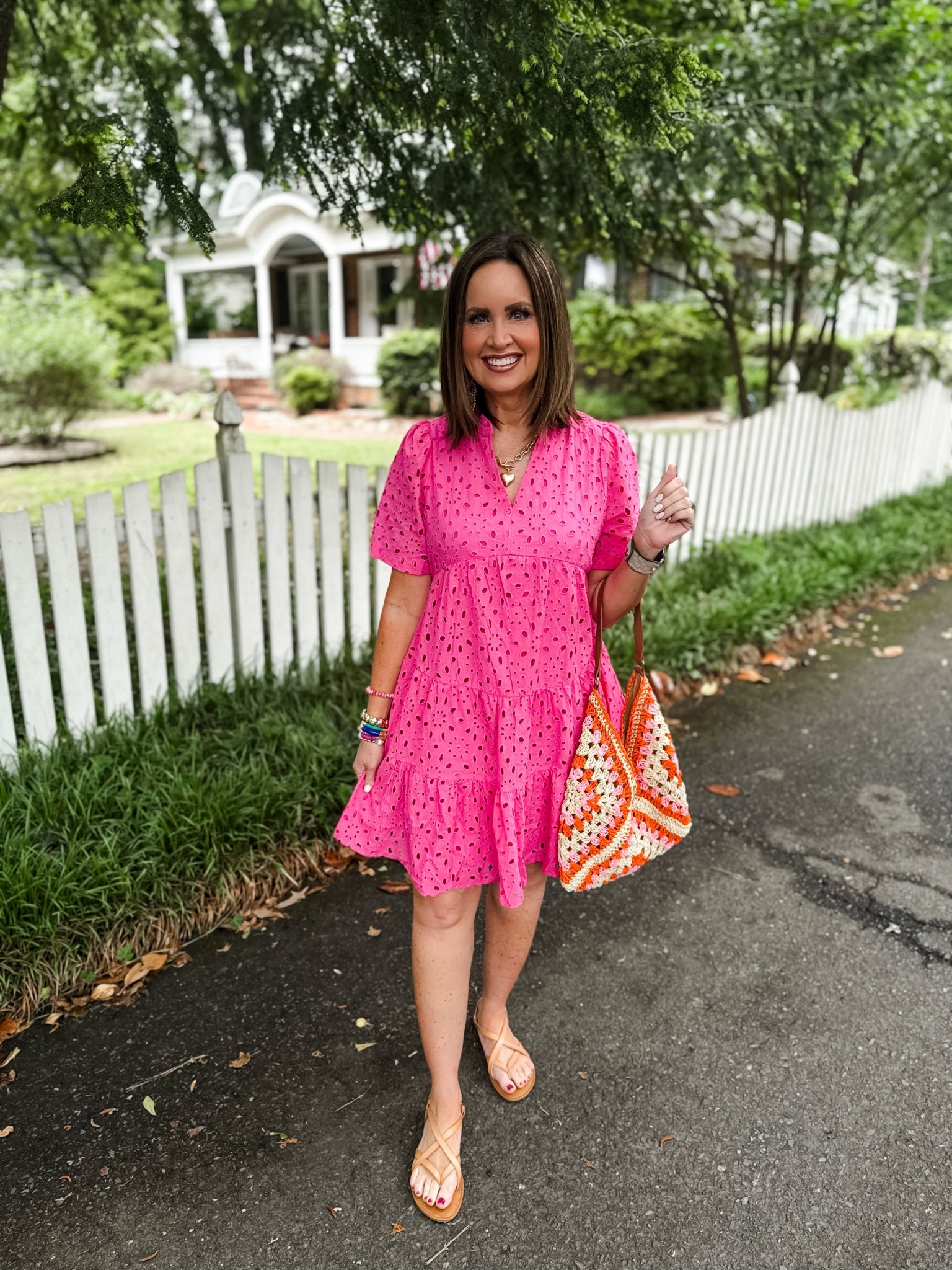 Head to toe Amazon outfit 

Dress and sandals run true to size - wearing a small 

#LTKFindsUnder50 #LTKOver40 #LTKStyleTip