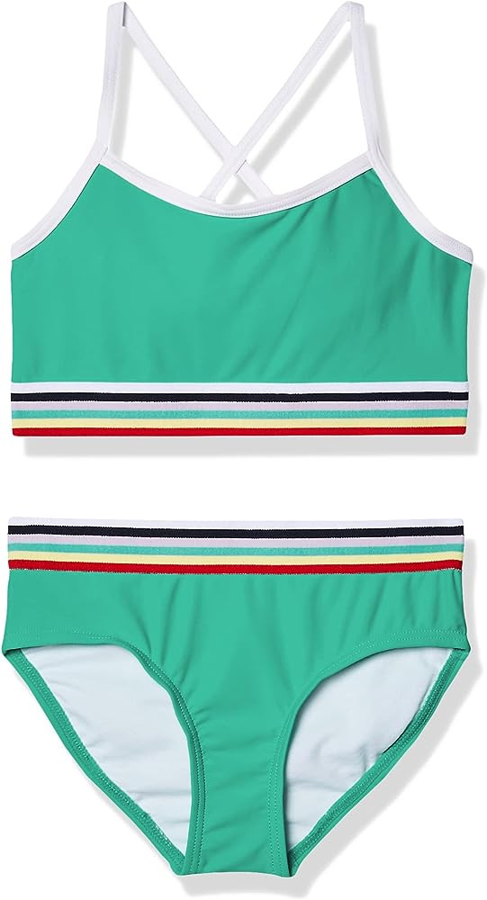 Kanu Surf Girls' Tanya UPF 50+ Beach Sport Athletic Bikini Swimsuit | Amazon (US)