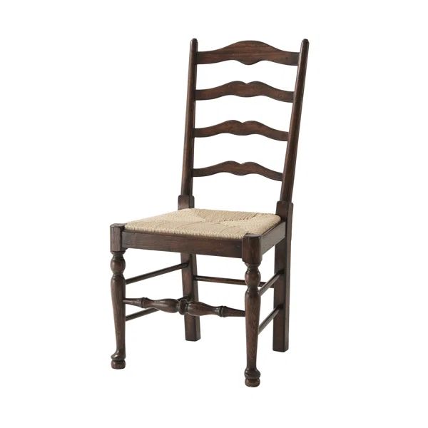 Althorp - Victory Oak Ladder Back Side Chair in Natural/Brown | Wayfair North America