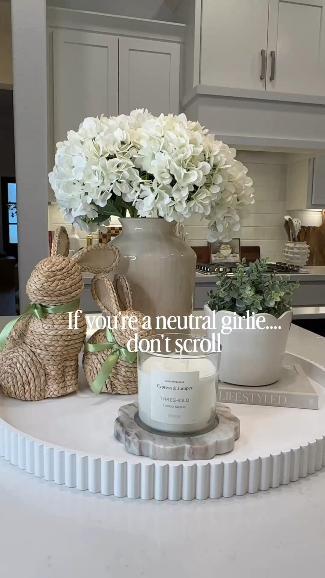 Sometimes the simplest styling is the prettiest. This tray is for the neutral girlies who love soft tones, natural textures, and decor that always feels calm and timeless. A few beautiful pieces layered together can make such a big impact without ever feeling cluttered.

#LTKHome