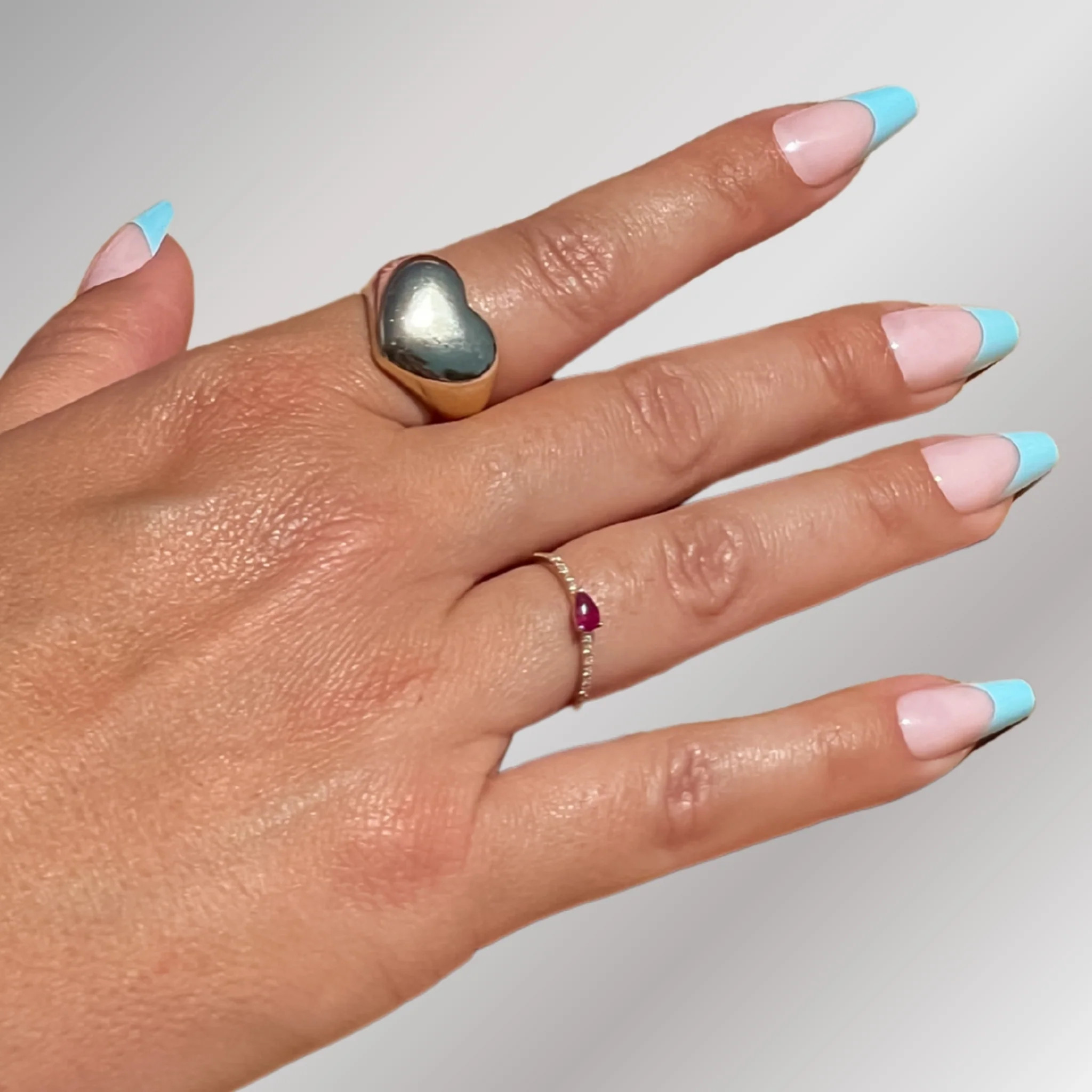 Baby Blue Press-on Nails | PaintLab