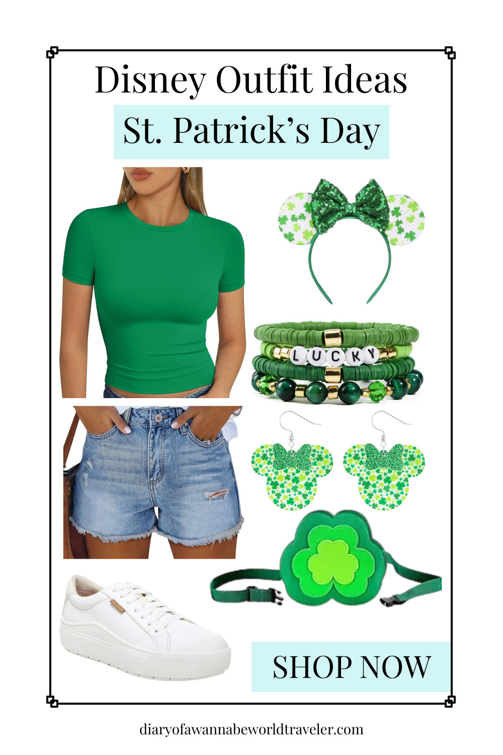 This chic St. Patrick’s Day Disney outfit is stylish, subtle, and perfect for a low-key holiday look! 🍃✨ Featuring soft greens and neutral tones, this outfit is ideal for Disney trips when you want festive vibes without going over the top. Perfect for EPCOT park days, spring Disney trips, or casual holiday outfits. Shop the full chic St. Patrick’s Day Disney look below!

St. Patrick’s Day Disney outfit, neutral green Disney outfit, spring Disney outfit, EPCOT outfit, Disney trip outfit, cute Disney outfit, comfy Disney outfit, subtle Disney style, Disney vacation outfits, holiday Disney outfit 

 #LTKootd #LTKSeasonal #LTKTravel