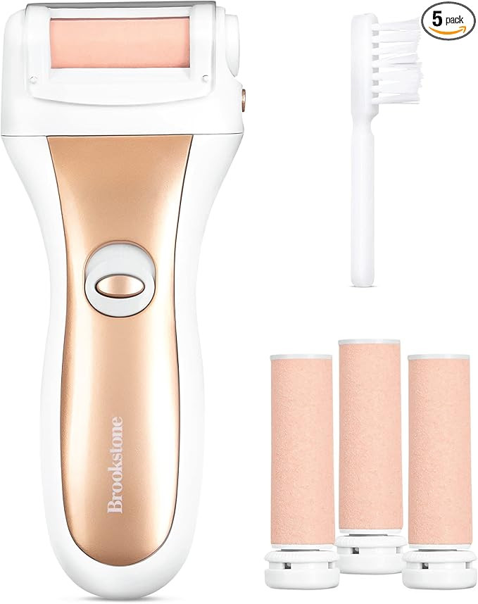 Brookstone Electric Callus Remover with Callus Remover Refills | 3 Diamond Crystal Infused Roller... | Amazon (US)