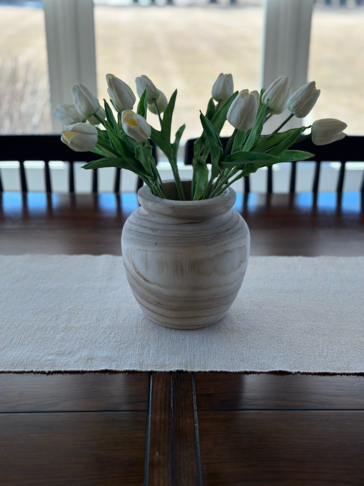 The perfect wooden vase and faux tulips to get that spring vibe going! 

#LTKHome #LTKSeasonal #LTKFindsUnder100